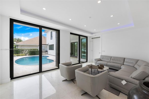 Interior, Living room, Recessed Lighting