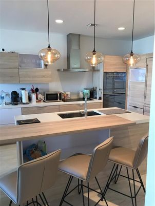 Interior, Kitchen, Pendant Lights, Recessed Lighting