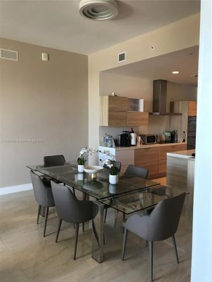 Dining room, Interior, Kitchen, Recessed Lighting, Wood Texture Flooring
