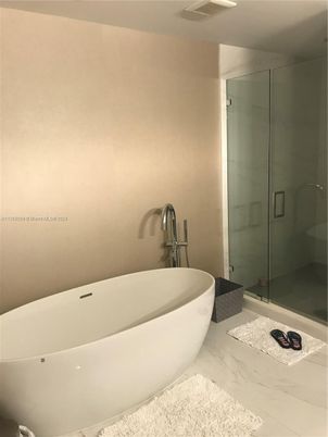 Bathroom, Free Standing Baths, Glass Shower, Interior, Marble