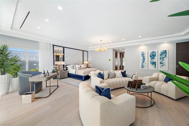 Chandelier, Interior, Living room, Recessed Lighting, Wood Texture Flooring