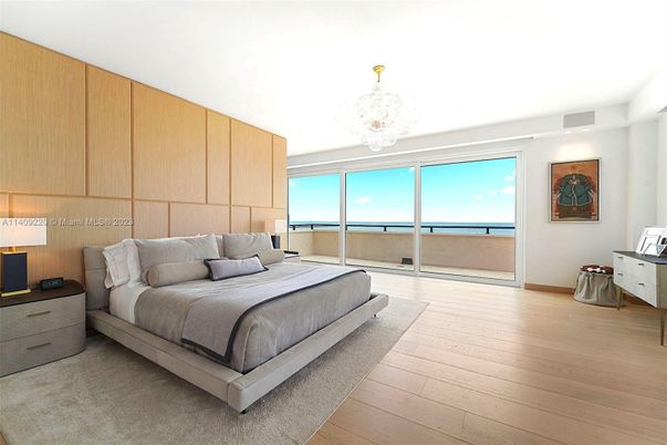 Bedroom, Chandelier, Interior, Water, Wood Texture Flooring