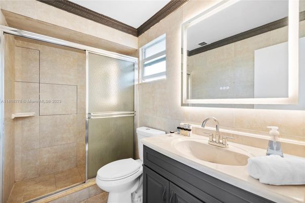 Bathroom, Glass Shower, Interior
