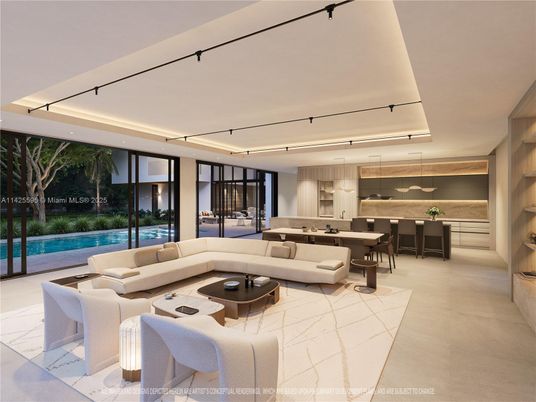 Dining room, Interior, Kitchen, Living room, Pendant Lights, Recessed Lighting