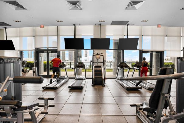 Fitness Equipment, Gym, Interior, Recessed Lighting