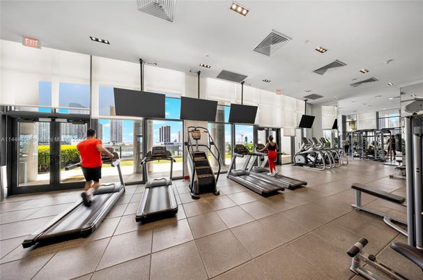 Fitness Equipment, Gym, Interior, Recessed Lighting