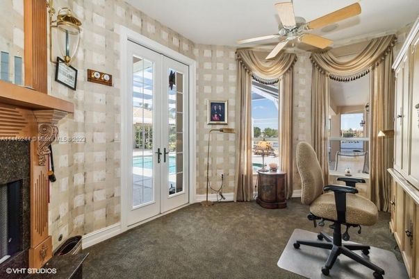 Home Office, Interior, Stone Walls