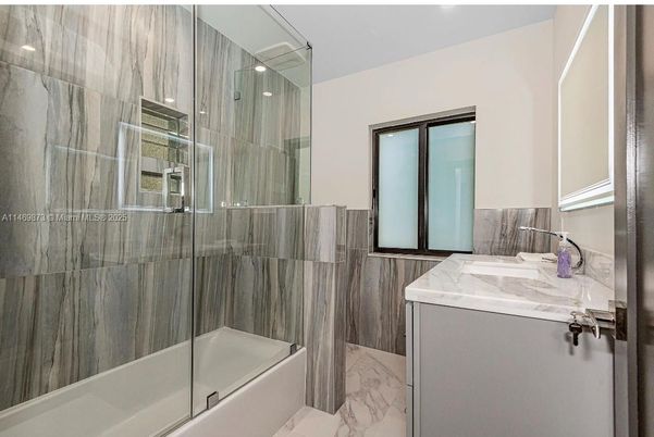 Bathroom, Glass Shower, Interior, Marble