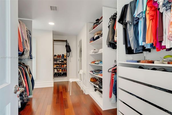 Interior, Recessed Lighting, Walk-in Closets, Wood Texture Flooring