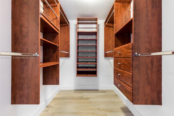 Interior, Walk-in Closets, Wood Texture Flooring