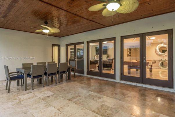 Dining room, Interior, Wooden Ceilings