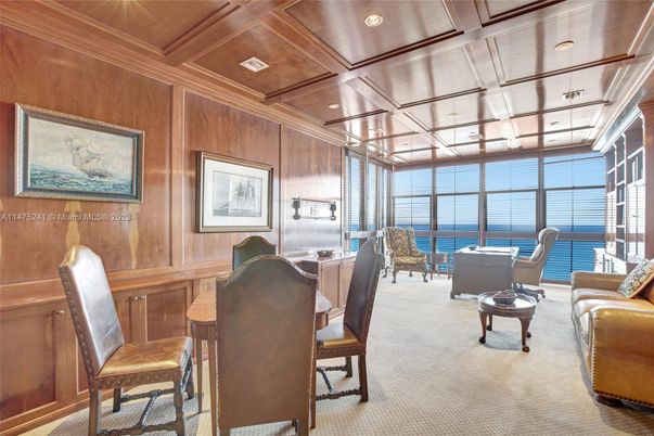 Home Office, Interior, Living room, Recessed Lighting, Water, Wooden Ceilings, Wooden Walls
