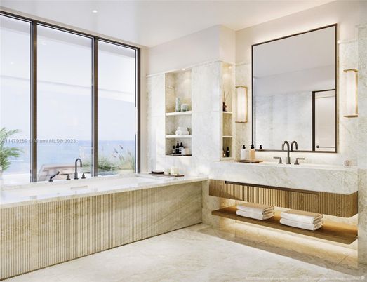 Bathroom, Interior, Recessed Lighting