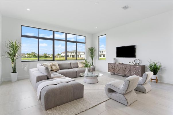 Interior, Living room, Recessed Lighting