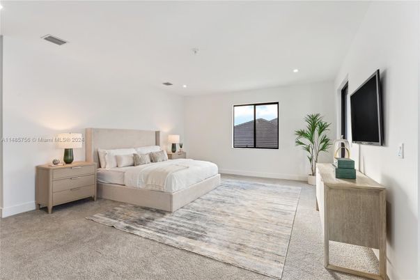 Bedroom, Interior, Recessed Lighting