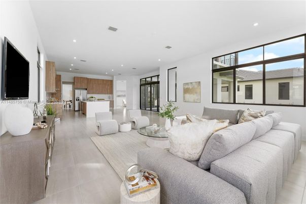 Interior, Kitchen, Living room, Recessed Lighting