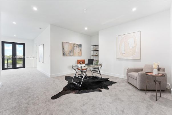 Home Office, Interior, Recessed Lighting