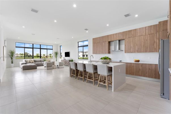 Interior, Kitchen, Living room, Recessed Lighting