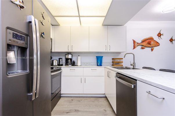 Interior, Kitchen, Wood Texture Flooring