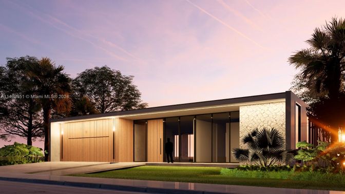 Attached, Exterior, Facade, Modern