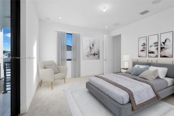 Bedroom, Interior, Recessed Lighting