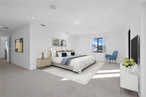 Bedroom, Interior, Recessed Lighting