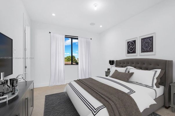 Bedroom, Interior, Recessed Lighting