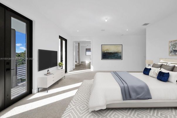 Bedroom, Interior, Recessed Lighting