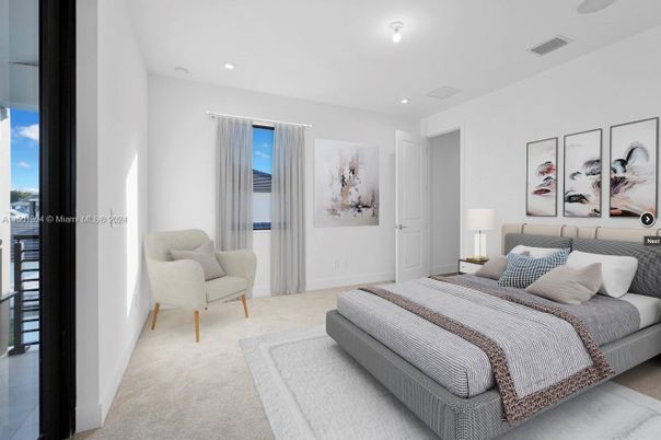 Bedroom, Interior, Recessed Lighting