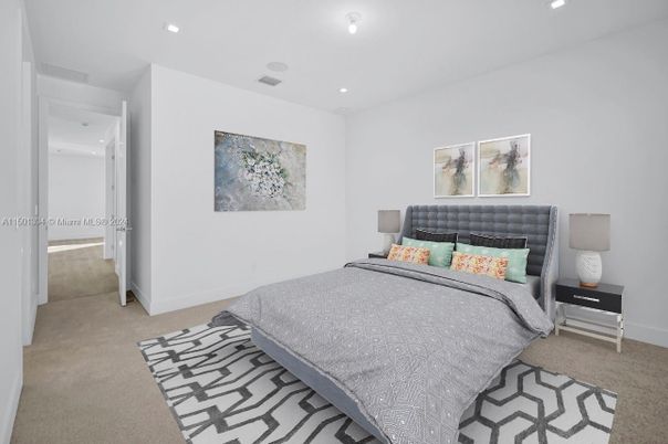 Bedroom, Interior, Recessed Lighting
