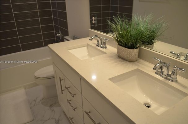 Bathroom, Dual Sink Vanities, Interior, Marble