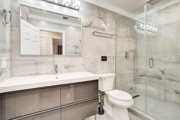 Bathroom, Glass Shower, Interior