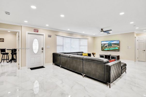 Interior, Living room, Marble, Recessed Lighting