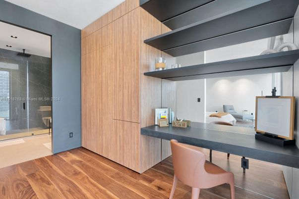 Home Office, Interior, Wood Texture Flooring
