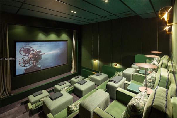 Home Theatre Room, Interior, Projection Screen, Recessed Lighting, Theatre Room
