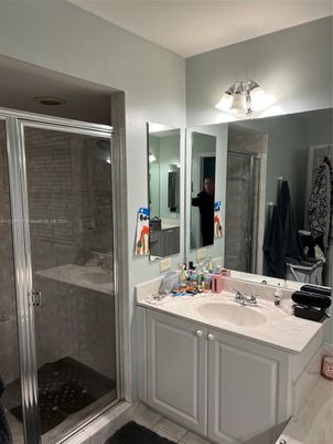 Bathroom, Dual Sink Vanities, Glass Shower, Interior