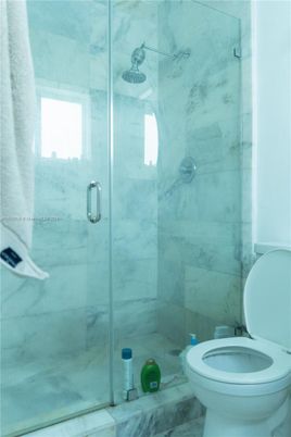 Bathroom, Glass Shower, Interior, Marble Walls