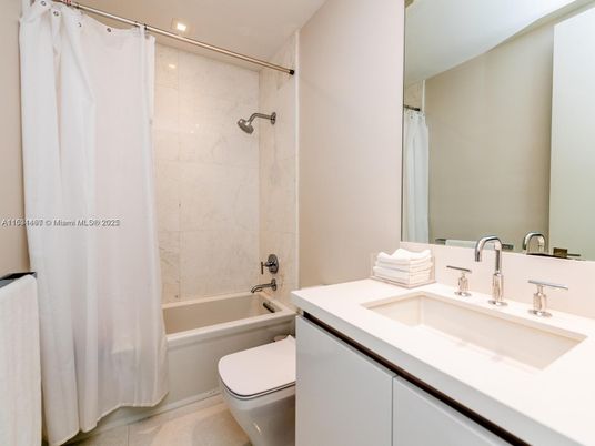 Bathroom, Interior, Marble Walls, Recessed Lighting