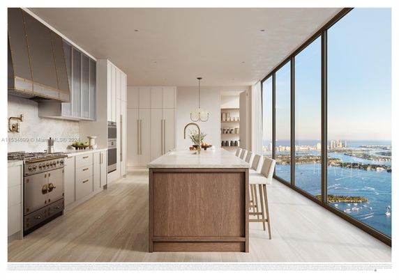 Interior, Kitchen, Pendant Lights, Recessed Lighting, Water, Wood Texture Flooring