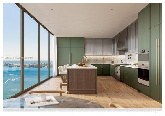 Dining room, Interior, Kitchen, Recessed Lighting, Water, Wood Texture Flooring