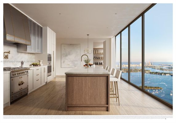 Interior, Kitchen, Pendant Lights, Recessed Lighting, Water, Wood Texture Flooring