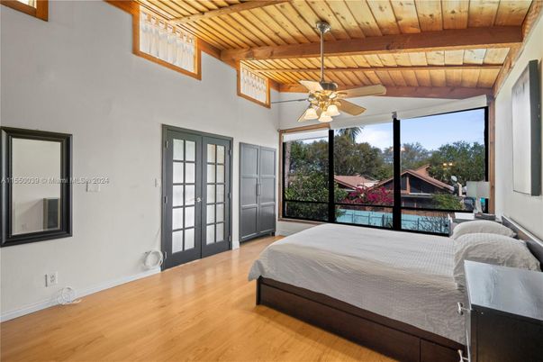 Bedroom, Interior, Wooden Beams, Wooden Ceilings, Wood Texture Flooring