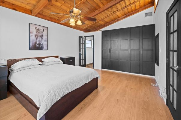 Bedroom, Interior, Wooden Beams, Wooden Ceilings, Wood Texture Flooring