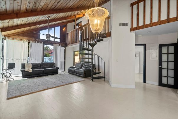 Chandelier, Interior, Living room, Pendant Lights, Wooden Beams, Wooden Ceilings, Wood Texture Flooring