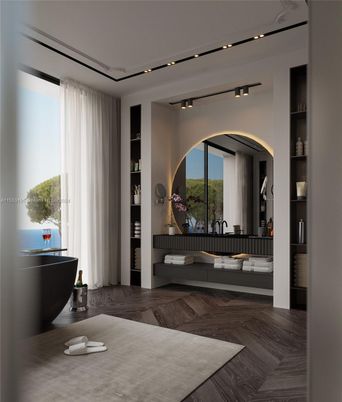Interior, Recessed Lighting, Wood Texture Flooring