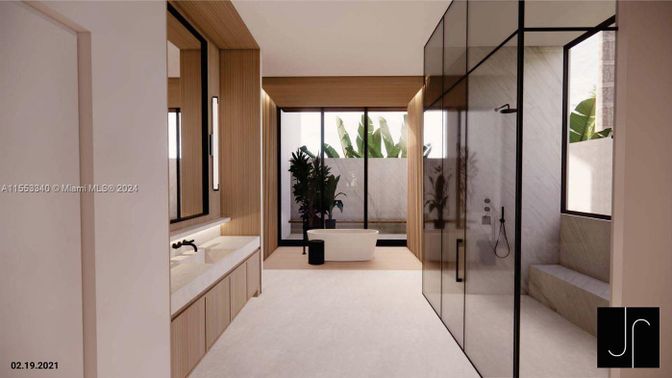 Bathroom, Glass Shower, Interior
