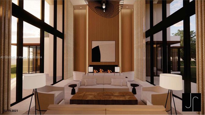 Fireplace, Interior, Living room, Recessed Lighting