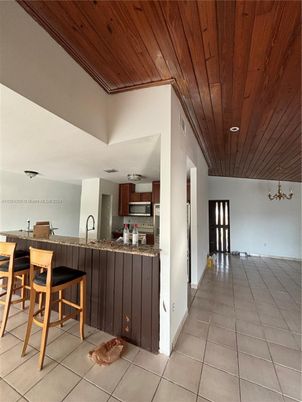 Interior, Kitchen, Recessed Lighting, Wooden Ceilings
