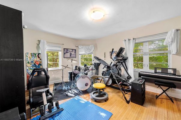 Fitness Equipment, Interior, Wood Texture Flooring