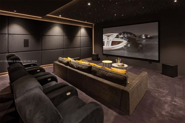 Home Theatre Room, Interior, Projection Screen, Recessed Lighting, Theatre Room